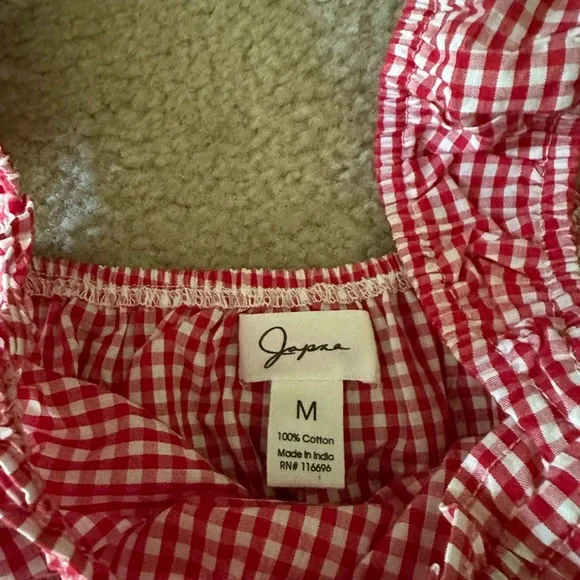 Red Gingham Two piece skirt and tank - Picture 9 of 10